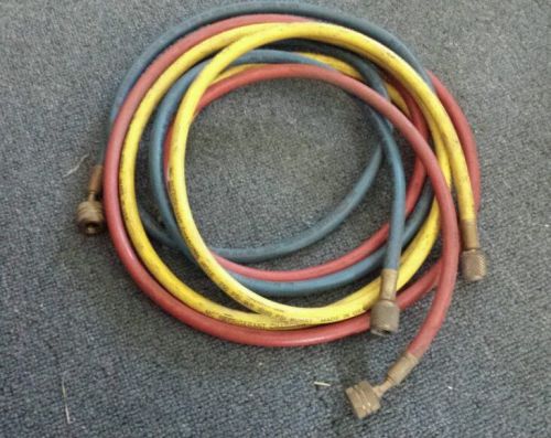 3x MC (R, B, Y) Refrigerant charging Hoses 6&#039;  750 PSI WP - 3000 PSI burst |005