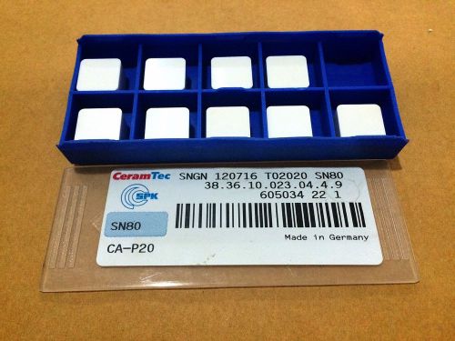 9pcs SPK CeramTec SNGN 120716 T02020 SN80 ceramic inserts