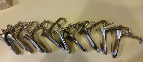 German Stainless Steel Vaginal specula  pack of 9