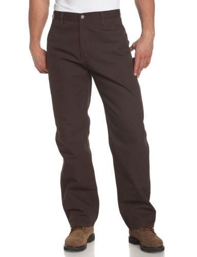 Carhartt Men&#039;s Washed Duck Work B11 Dungaree Utility Pant, Dark Brown, 32 x 32