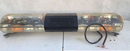 Code 3 pse 47&#034; amber/clear light bar tested working clean must see for sale