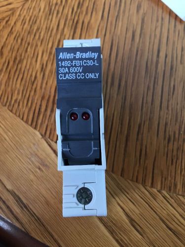 Allen Bradley 1492-FB1C30-L 1 Pole 30 Amp 600 V Fuse Holder 1492FB1C30L 1492