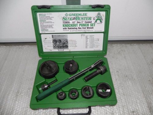 GREENLEE 7238SB Slug buster 1/2&#034; to 2&#034; conduit size with case. NICE