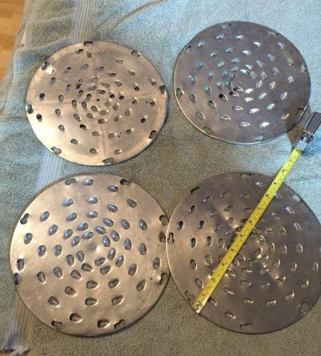 Lot of 4 Shredder Discs for Hobart Pelican Head Mixer