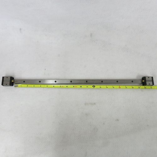 THK YQ2094KB 23&#034; Linear Rail W/ 2- SSR15 Blocks with 19 1/2&#034; Travel