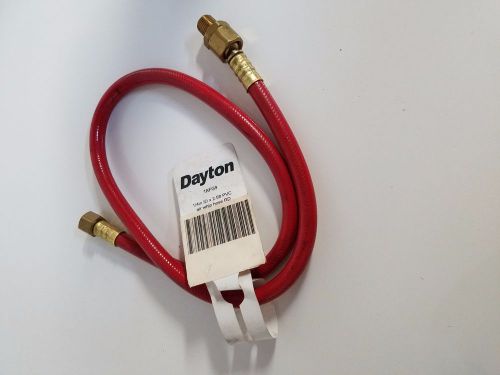 DAYTON,AIR WHIP HOSE, RED 1/4&#034;X2.5 ft (4B4-007/1AFG9)