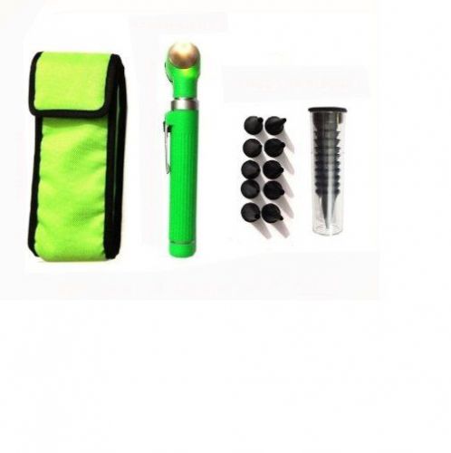 Fiber Optic Mini Otoscope Green Medical Diagnostic Examination Pocket Size 2016