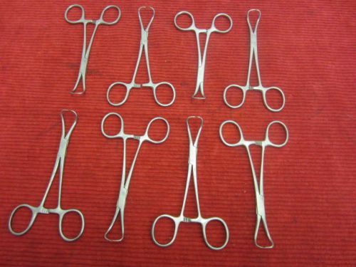 Lot of 4, Columbia Backhaus 5 1/2&#034; Towel Forceps - Excellent