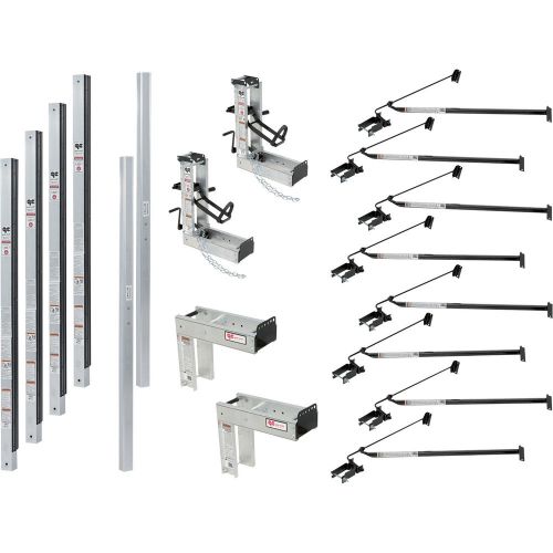 Qual-Craft Aluminum Pump Jack Scaffolding System Starter Kit- 48ft #3017