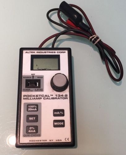 Altek 134-2 PocketCal mA Calibrator Black Spot In Screen