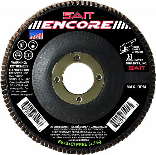 United Abrasives SAIT 71226 Type 27 Encore Flap Disc 5-Inch x 7/8-Inch Z 40X ...