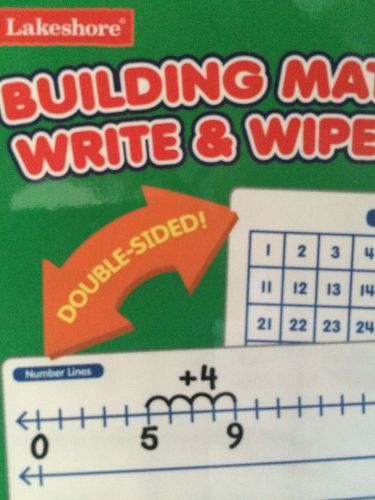 Lakeshore learning kindergarten 1 2 grade wipe off math mats new!  home school for sale