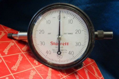 STARRETT NO..81-141J DIAL INDICATOR WITH .250&#034; RANGE JEWELED