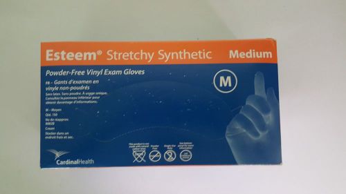 CARDINAL HEALTH - MED Esteem Stretchy Synthetic Gloves, Cream, Medium. Qty 150