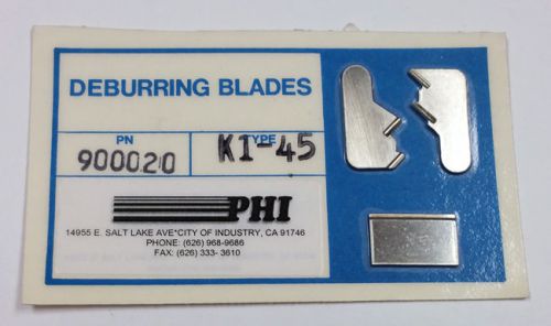 900020-45 K-1 HSS BLADES 1/16&#034; SQUARING AND DEBURRING BLADES (SET OF 3)