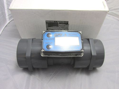 Gpi tm200-n tm pvc turbine flowmeter 2 inch 20-200 gpm fnpt fitting for sale