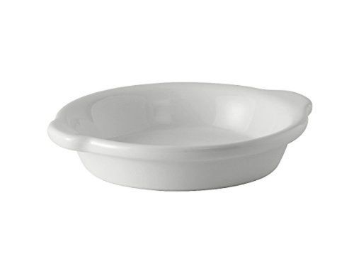 Tuxton BWN-2003 Vitrified China Round Au Gratin, 20 oz, 8-1/8&#034;, White Pack of 12