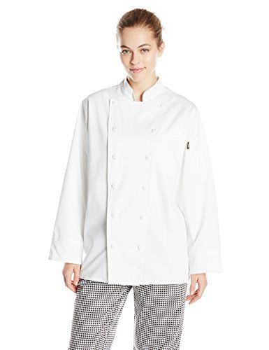 Dickies Chef Womens Annabella Executive Coat, White, Large