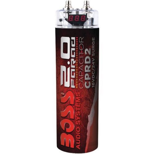 Boss Audio CPRD2 Capacitor 2 Farad - Red