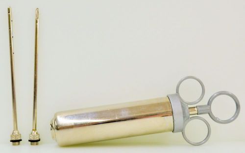 MEAT PUMP/ INJECTOR NICKLE PLATED 4OZ