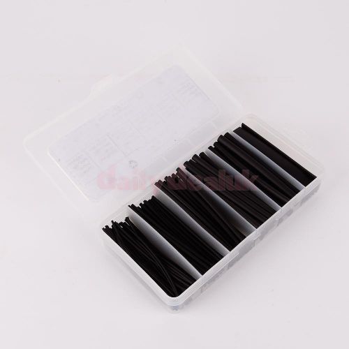 170pcs 2:1 heat shrink tubing heatshrink sleeve cable wire wrap 1.2-9.5mm for sale