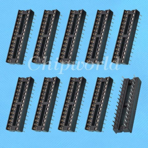 10PCS DIP28 Narrow IC Socket Adaptor Solder Type Socket DIP-28 28PIN