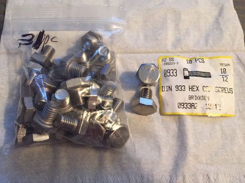 Metric M10 X 1.5 X 12 MM Metric Hex Head Stainless Qty 31