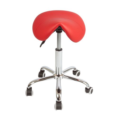 Hydraulic Rolling Swivel Stool Adjustable Tattoo Facial Massage Spa Salon Red