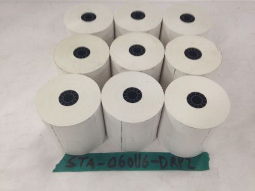 LOT of 9 Staples Thermal POS &amp; Register Rolls - 1-Ply - 3 1/8&#034;x230&#039; - 452170