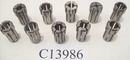 CLEAN DA 100 10 PC COLLET SET, SIZES RANGE BETWEEN 1/16 - 9/16 DIA. DA100 C13986