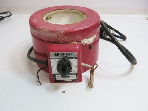 USED BRISCOE BRISKEAT ROUND FLASK HEATING MANTLE FLASK HEATER BC-160 / 500 ML