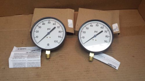 NIB AMETEK CPT 1X730 168253 100 PSI 1/4 ANPT LM PSI Pressure Gauge