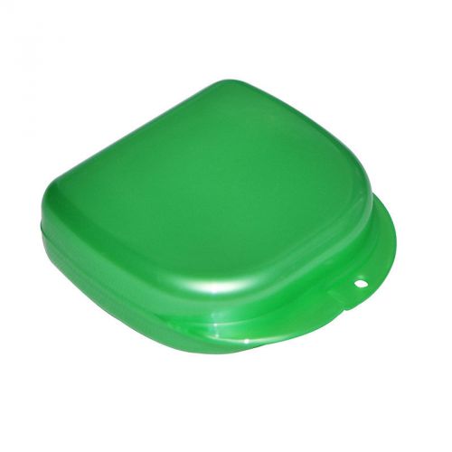 Denshine Dental Orthodontic Retainer Denture mouthguard Case Box (Green Color)