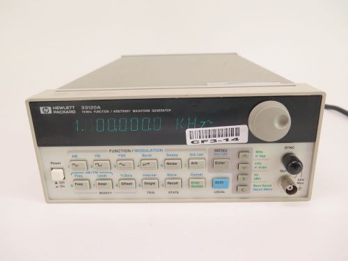 HP 33120A 15 MHz Function / Arbitrary Waveform Generator Hewlett Packard