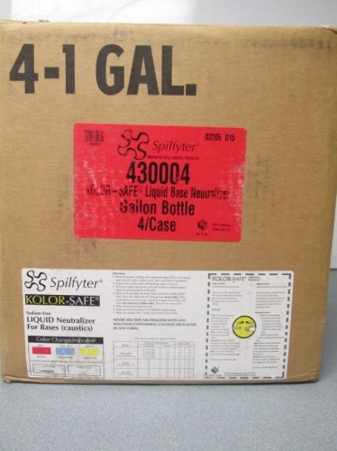 1 Case (4) Spilfyter 410004 Specialty Spill Control Liq Acid Neutralizer
