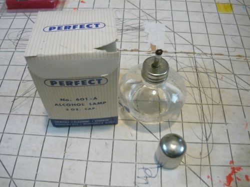 Perfect no. 601-a 2 oz capacity alchol lamp. lab tested for sale
