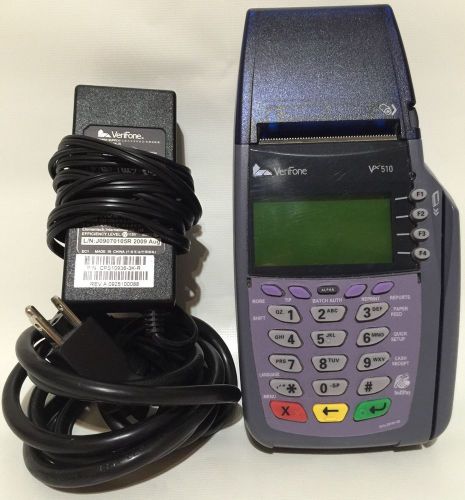 VeriFone VX510 Omni 5100 Credit Card Terminal w/Printer Power Cord