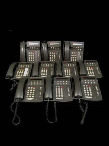 Lot of 10 AVAYA LUCENT DEFINITY 6408D TELEPHONES W/ HANDSET &amp; STAND  PHONES