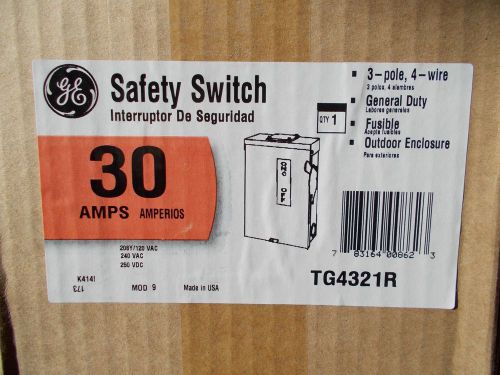 general electric TG4321R 30a 3p4w outdoor fusible raintight disc