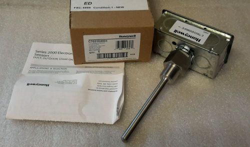 HONEYWELL C7031D2003 IMMERSION ELECTRONIC TEMPERATURE SENSOR NEW $39