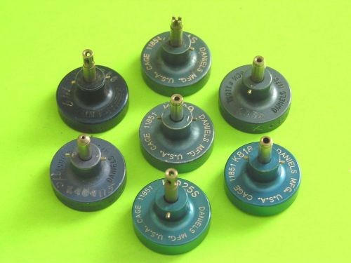 7 Daniels DMC Balmar Positioners for AFM8 M22520/2-01 Crimper Aircraft Tools