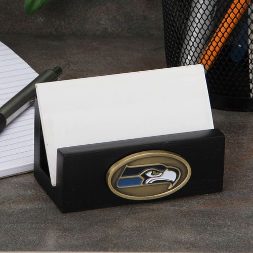 Seattle Seahawks Business Card Holder - Black