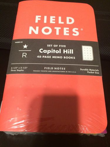 FIELD NOTES STARBUCKS RESERVE CAPITOL HILL MEMO BOOKS SET OF 5