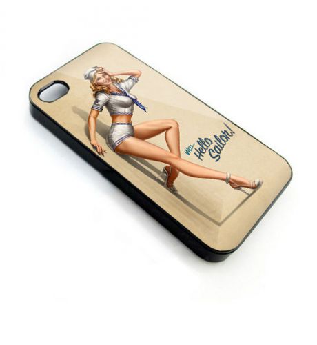 RETRO PINUP hello sailor cover Smartphone iPhone 4,5,6 Samsung Galaxy