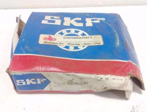 SKF SINGLE ROW DEEP GROOVE BALL BEARING MAX TYPE 311-2Z NIB