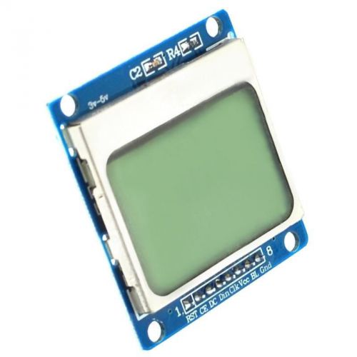 84x48 Nokia LCD Module Blue Backlight Adapter PCB Nokia 5110 LCD Arduino Blue