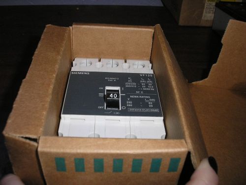 SIEMENS 3VF2313-1FJ41-0AA0 40 AMP CIRCUIT BREAKER, NEW