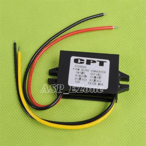 Dc/dc power converter regulator 12v to 5v 3a 15w car led display for sale