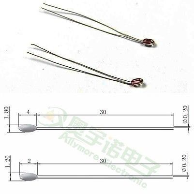 10pcs X 100K ohm NTC Thermistor 1% precision for 3D Printer Reprap MK2a