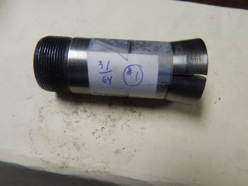 Hardinge  31/64&#034;  # 5C Collet with Internal Threads  Unit # 1